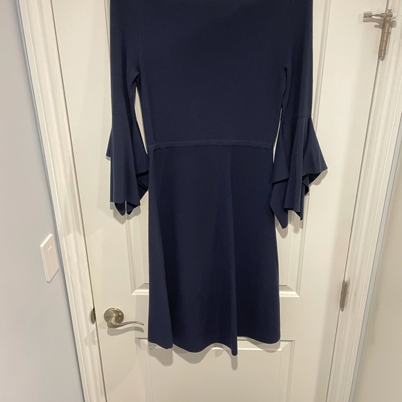 Banana Republic Navy Handkerchief Sleeve Dress - Picture 4 of 10